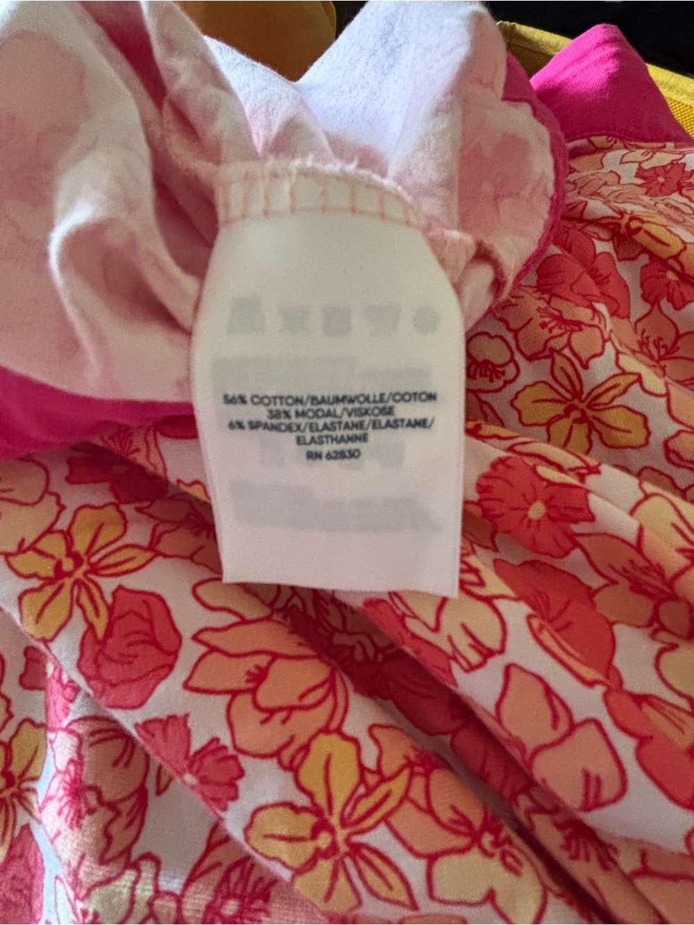 Lands' End Maxi Floral Wrap Dress in Pink, Coral and Yellow - Picture 4 of 4
